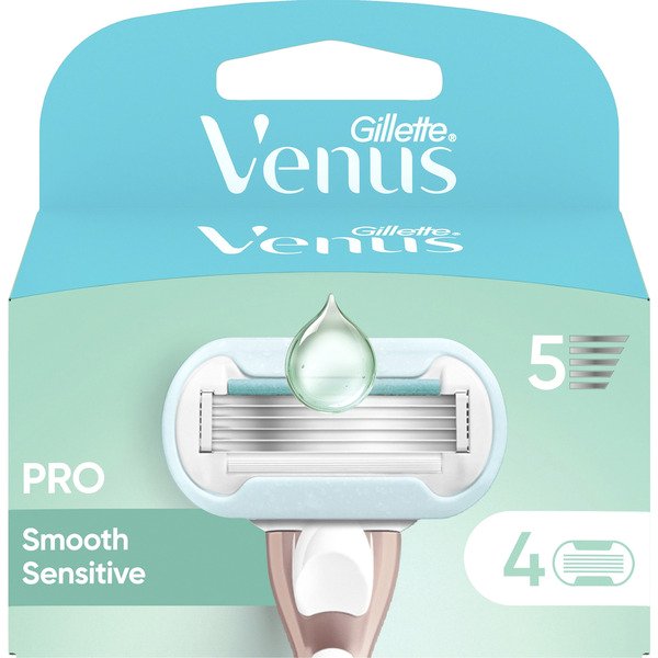 Gillette Venus PRO Smooth Sensitive, 4-pack - rakblad
