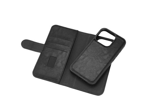 GEAR Wallet MagSeries, iPhone 15 Pro - 2-in-1 Wallet Case, Black