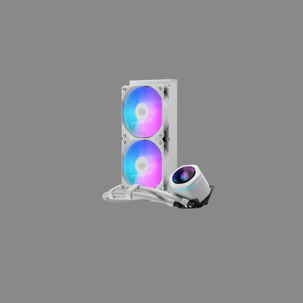 Cooler Master MasterLiquid Core Nex 240mm ARGB -nestej&auml;&auml;hdytin, valkoinen