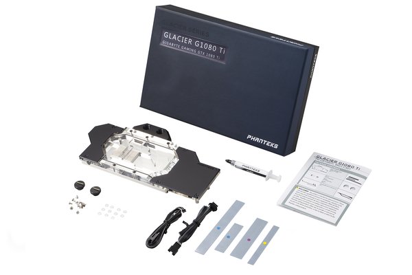 Phanteks Glacier G1080Ti Gigabyte Gaming OC GPU Water block , Satin Bl