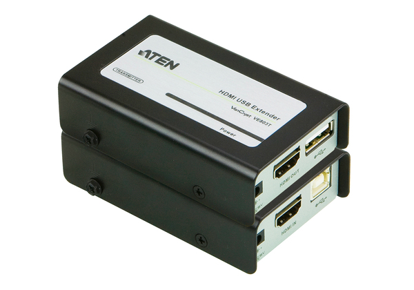 ATEN HDMI ja USB-jatke Ethernet-kaapeliin, 3D, 60m, HDCP, musta