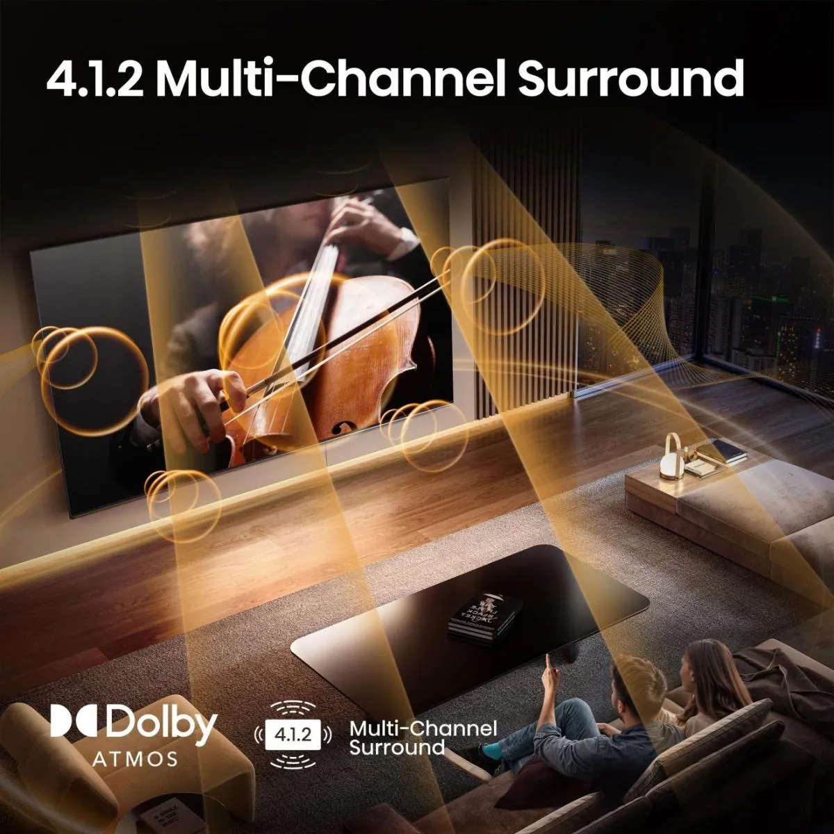 Hisense 100U8Q 100" 4K ULED Mini LED Google TV, 165Hz, HDR10+, Dolby Vision