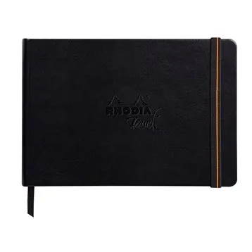 Rhodia Carb'onbook hard A5 56sh blank 120g
