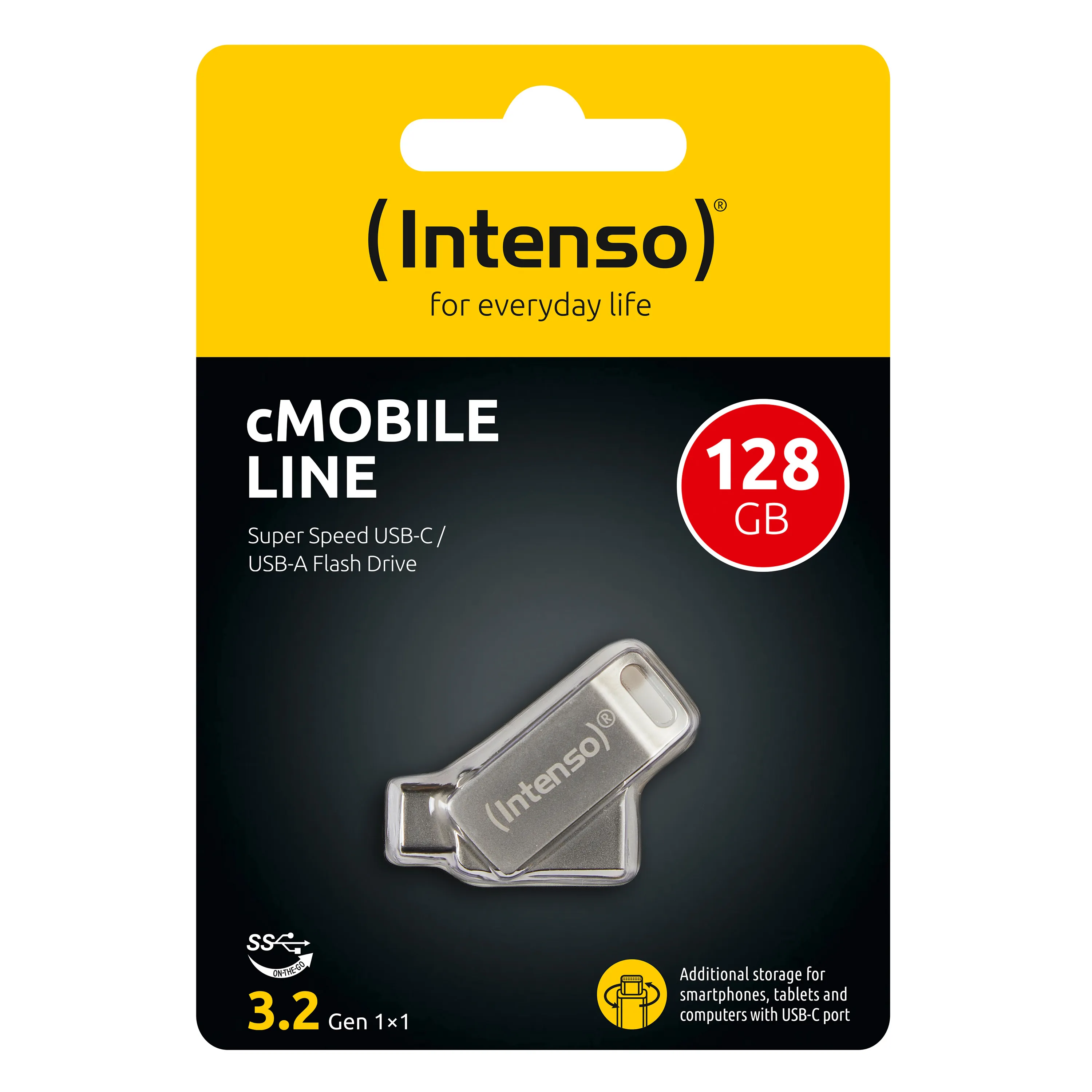 Intenso cMobile Line 128GB USB-C 3.2 Gen 1x1 - memory stick, Silver