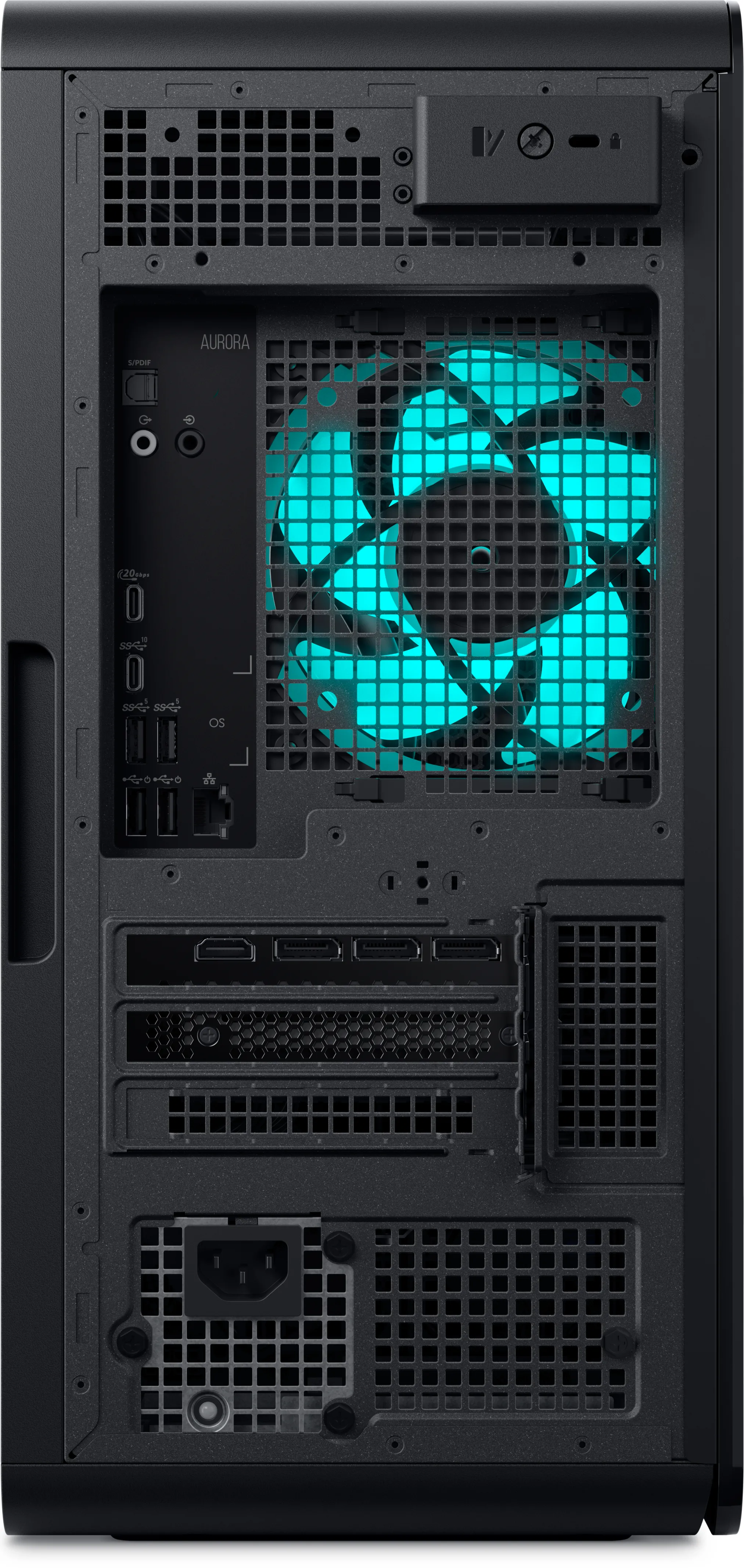 Dell Alienware Aurora Ultra 9-285K, 32 GB, 2 TB SSD, RTX 5080, Win 11 Home gamingdator, tower, svart