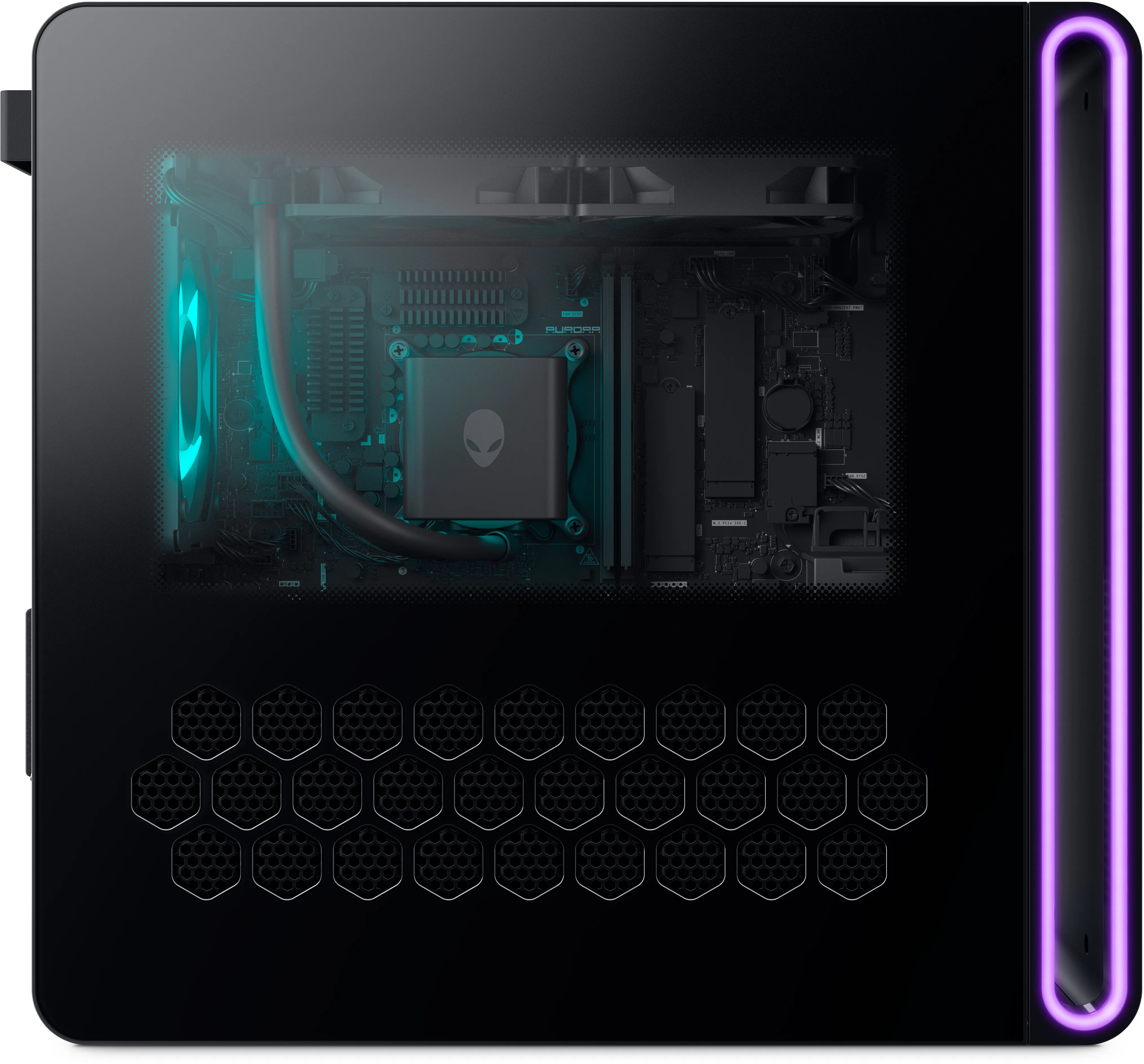 Dell Alienware Aurora Ultra 9-285K, 32 GB, 2 TB SSD, RTX 5080, Win 11 Home gamingdator, tower, svart