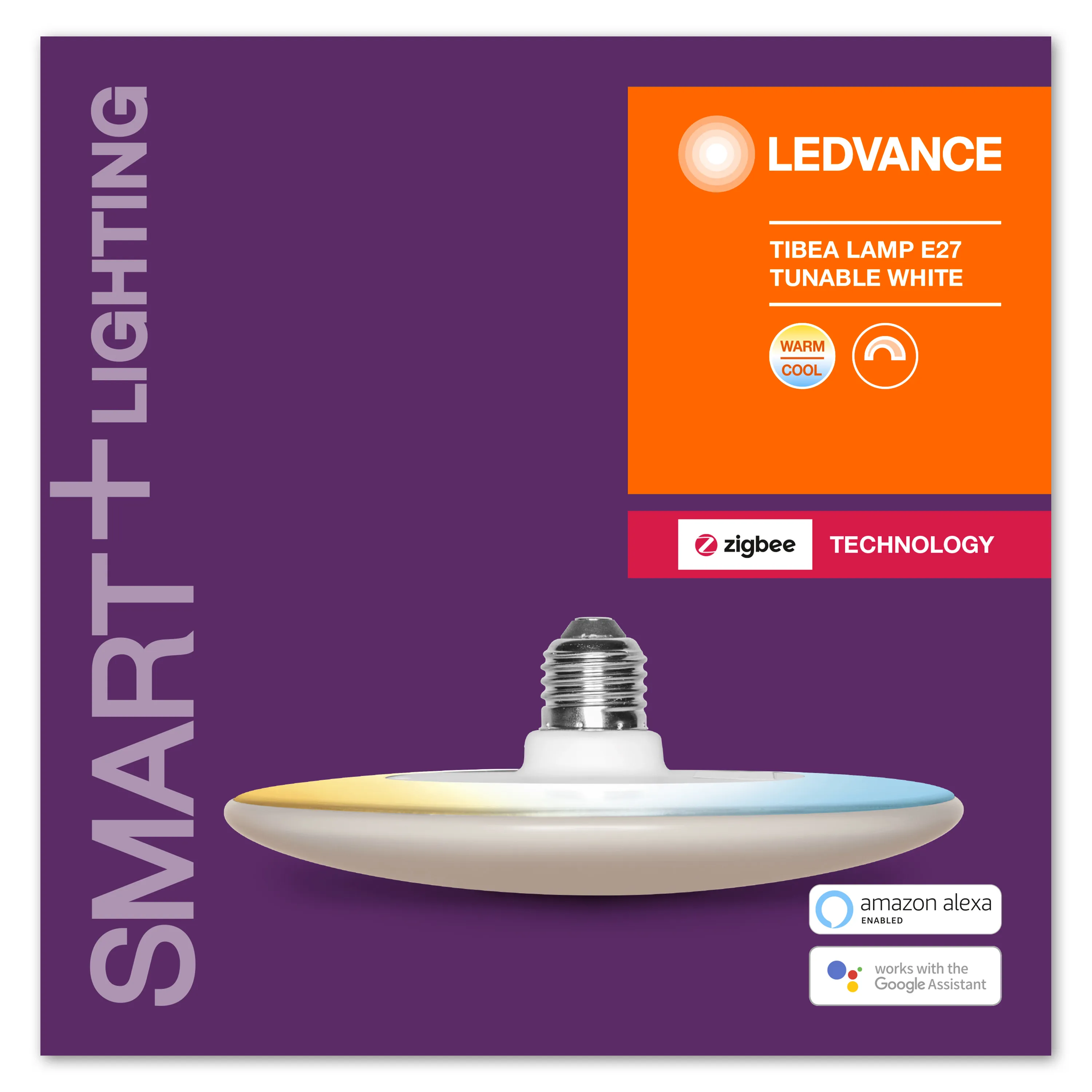 Ledvance Smart+ ZigBee, Tibea White - smart ljusk&auml;lla, E27, 125W
