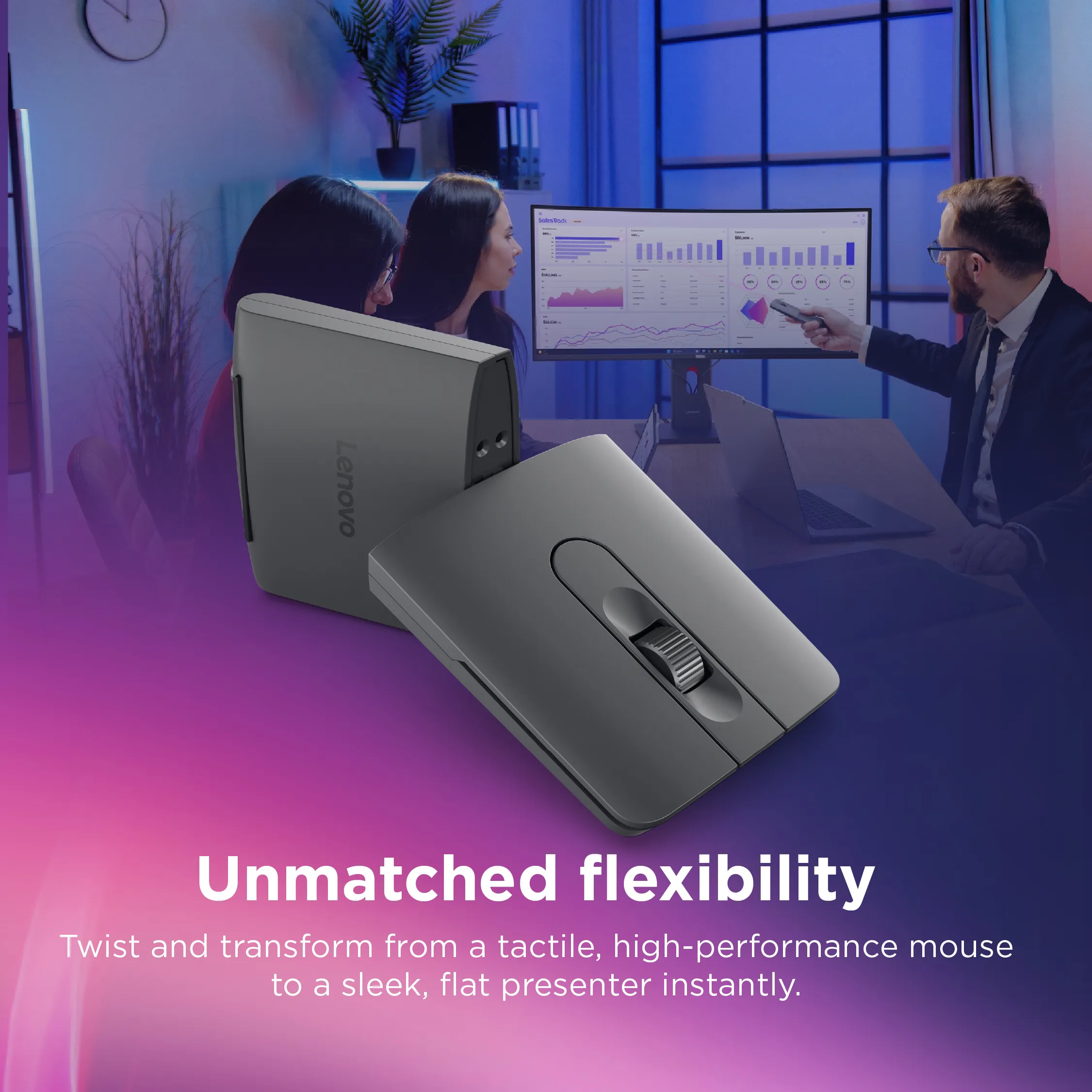 Lenovo ThinkPad Bluetooth Presenter (Aura Edition) - mus, gr&aring;