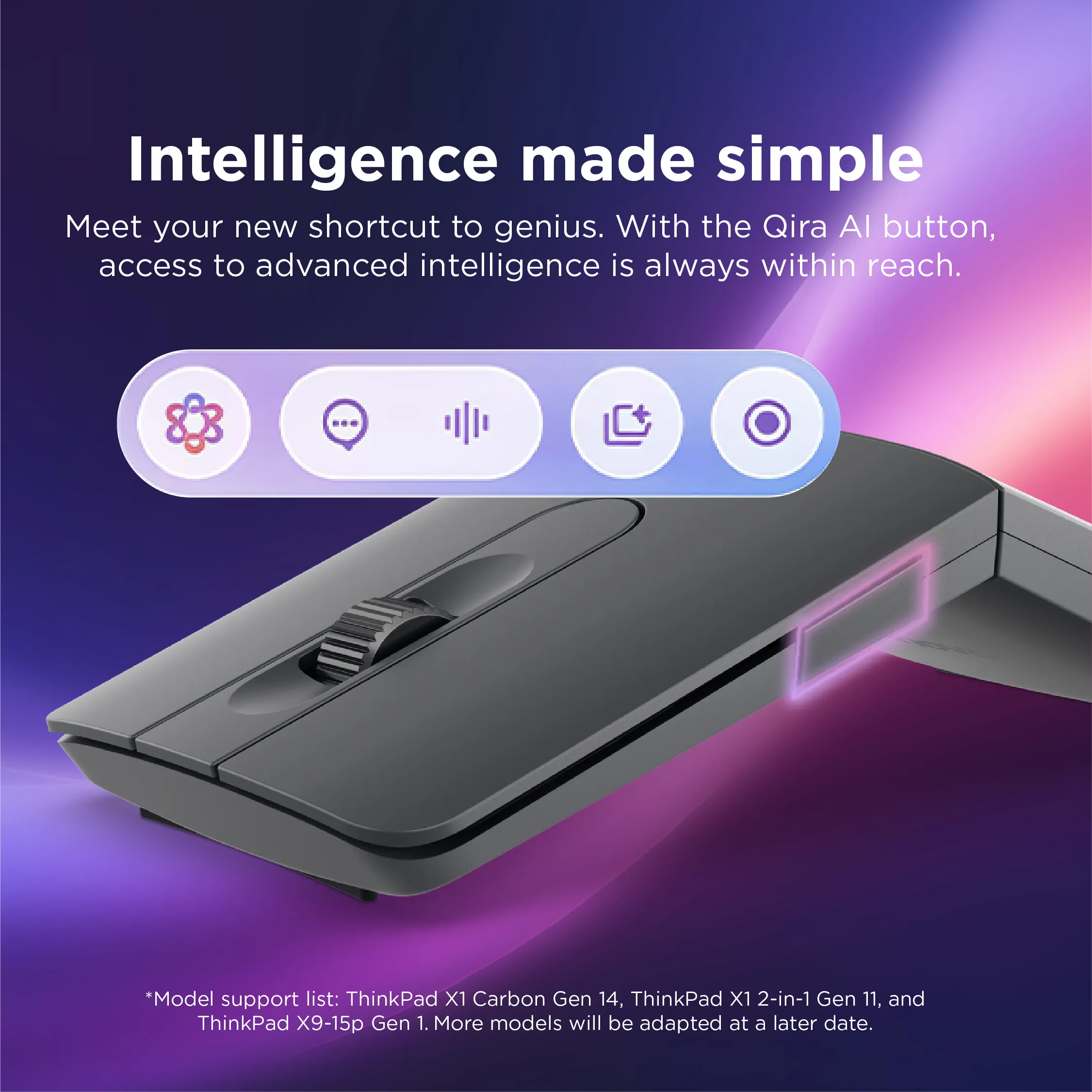 Lenovo ThinkPad Bluetooth Presenter (Aura Edition) - mus, gr&aring;