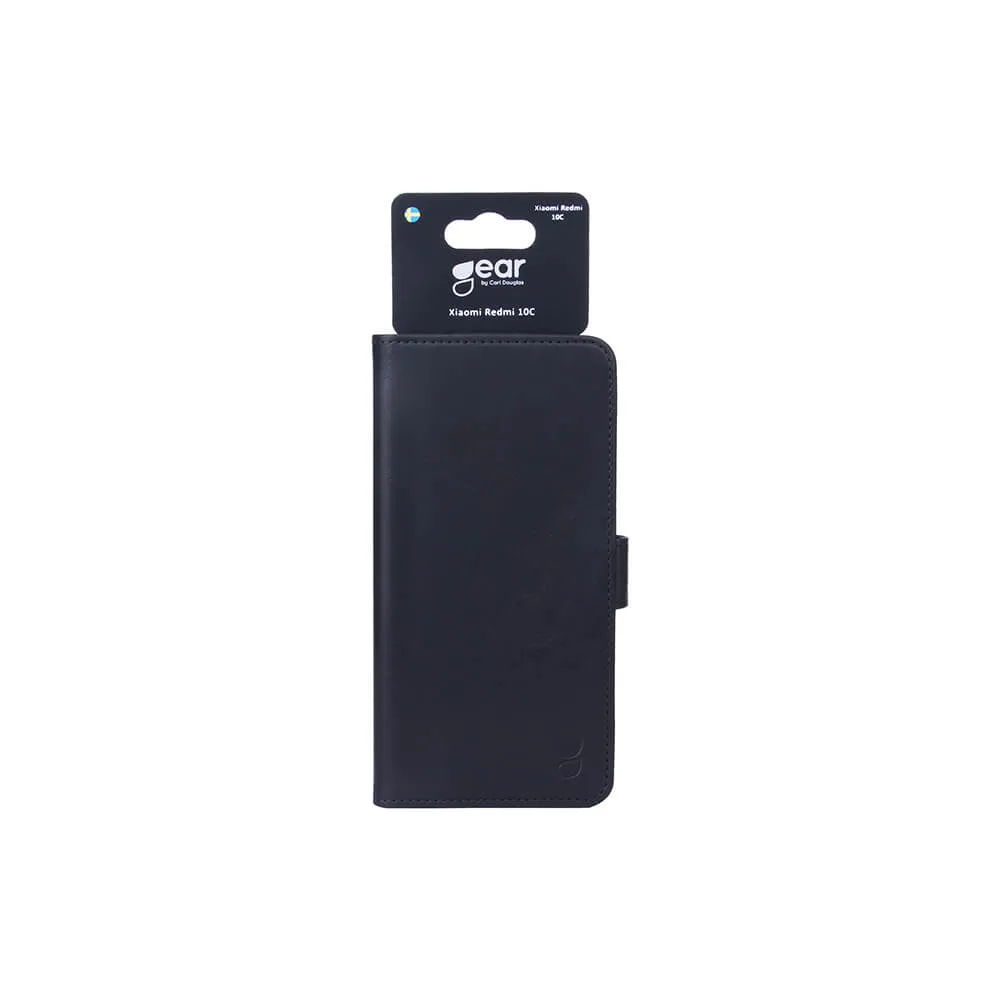 GEAR Wallet, Redmi 10C - pl&aring;nboksfodral, Svart