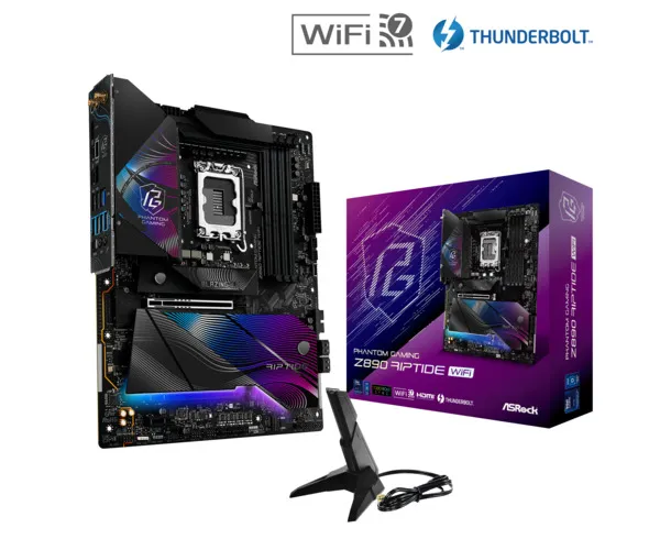 ASRock Phantom Gaming Z890 Riptide WiFi 7 LGA1851 ATX - motherboard
