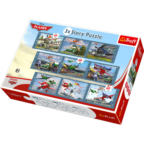 TREFL TARINAPALAPELI - PLANES 3 X