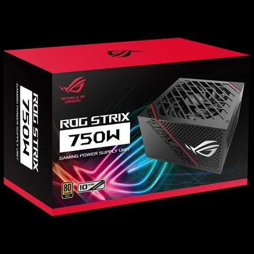 Asus ROG Strix 750W -virtal&auml;hde, 80 Plus Gold