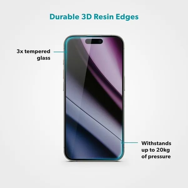 Epico AntiBlue Glass 3D for iPhone 16 Pro Max
