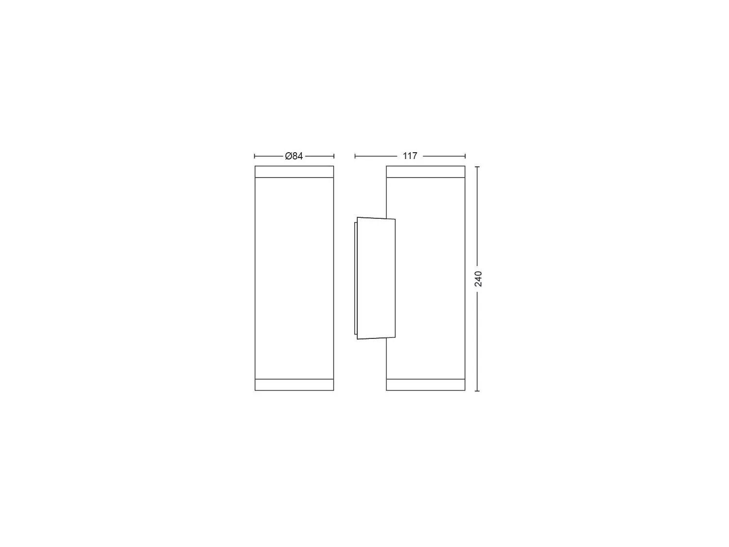 Philips by Signify Hue White and colour ambience Appear Outdoor wall light