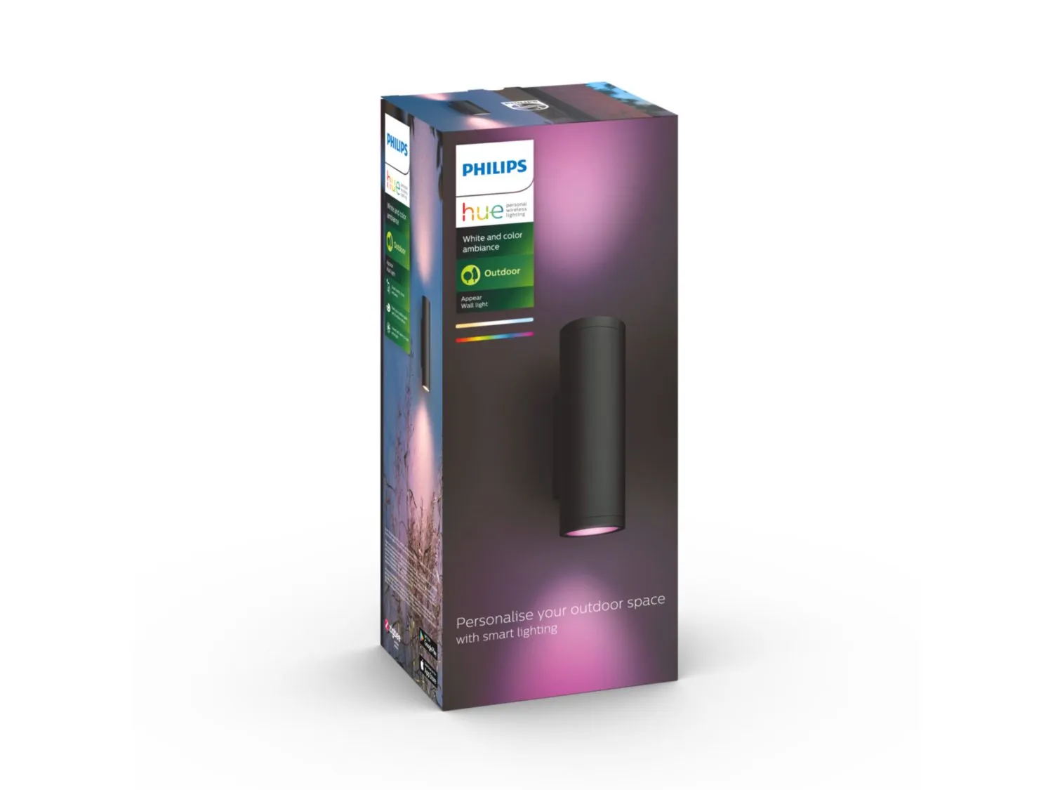 Philips by Signify Hue White and colour ambience Appear Outdoor wall light