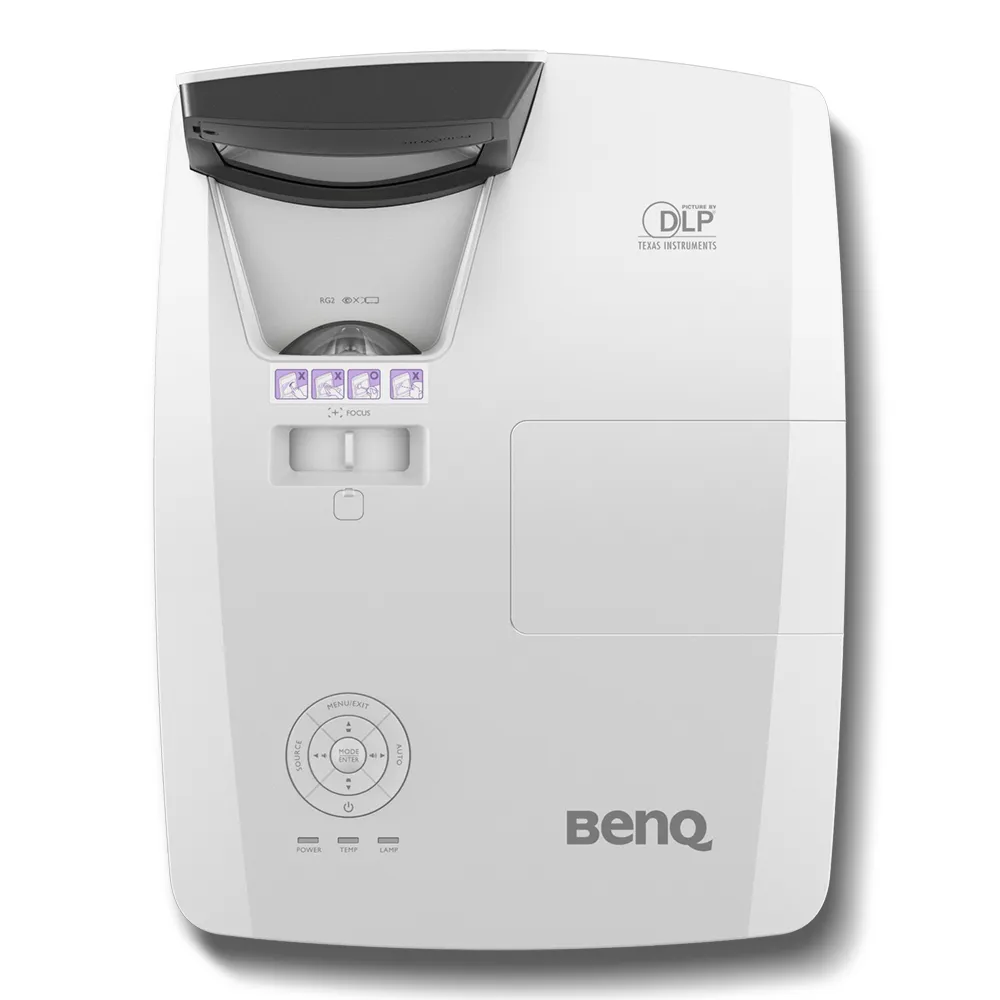BenQ MH856UST+ Ultra Short Throw DLP Full HD 3500 ANSI lm Projector, Black, White