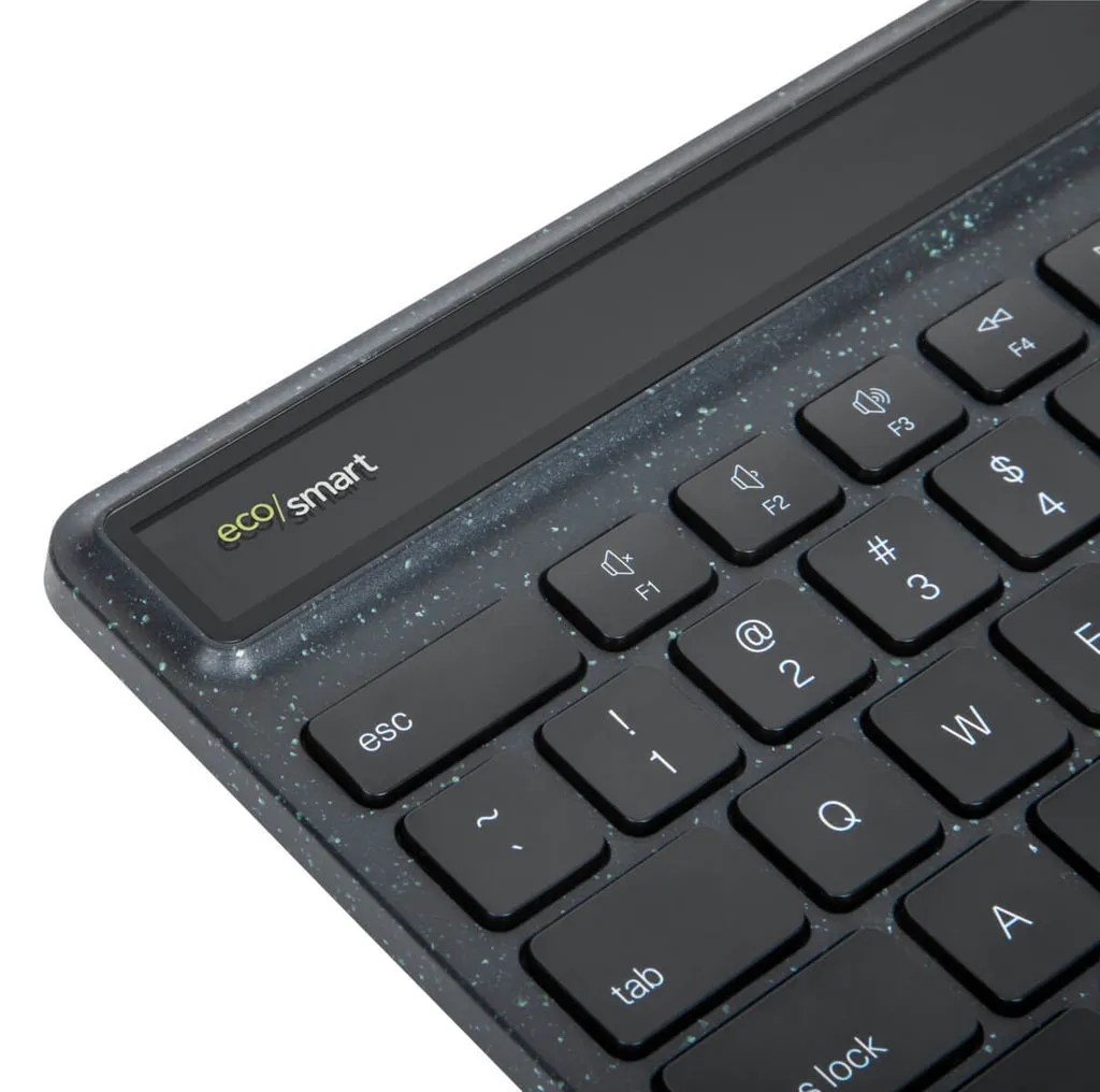 Targus Energy Harvesting Antimicrobial EcoSmart - trådlöst tangentbord, svart