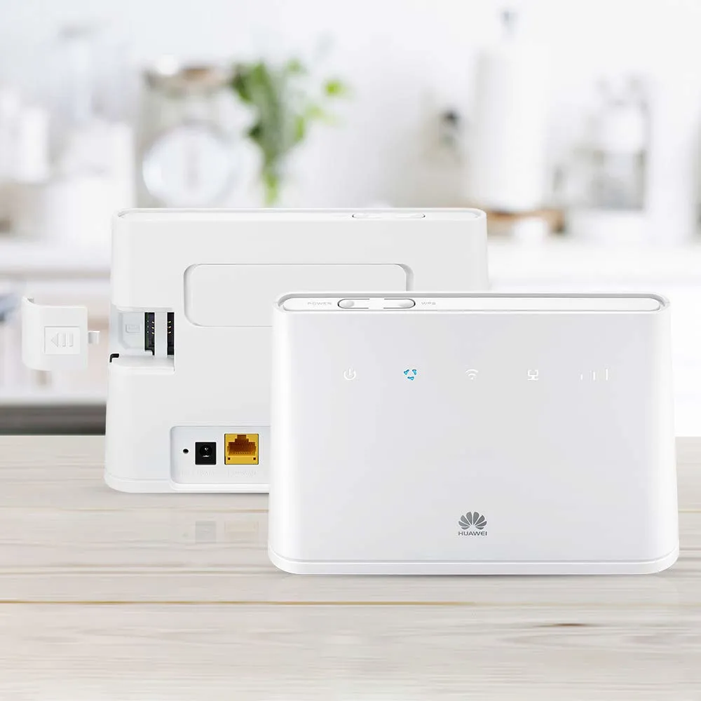 Lte White Wireless Router Ethernet Single-Band (2.4