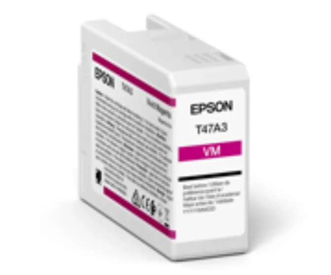Epson C13T47A30N UltraChrome Pro 10 -mustekasetti, 50 ml, el&auml;v&auml; magenta