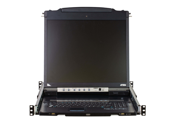 ATEN KVM-kytkin 1-8, 19&quot; 1U, 19&quot; LCD-n&auml;ytt&ouml;