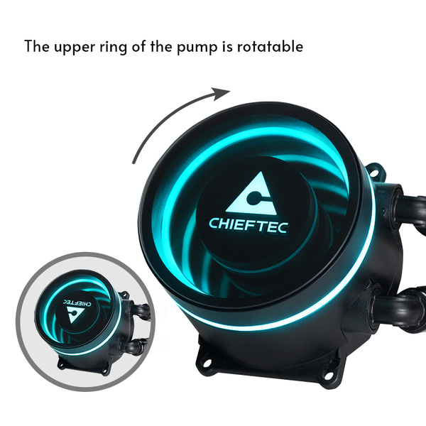 Chieftec Iceberg 240 - liquid cooler, black