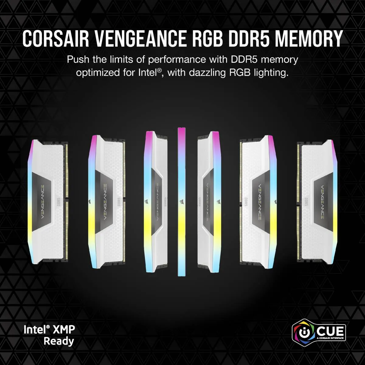 Corsair Vengeance RGB 32 GB (2 x 16 GB) DDR5 5600 MHz, CL36 - minne, White