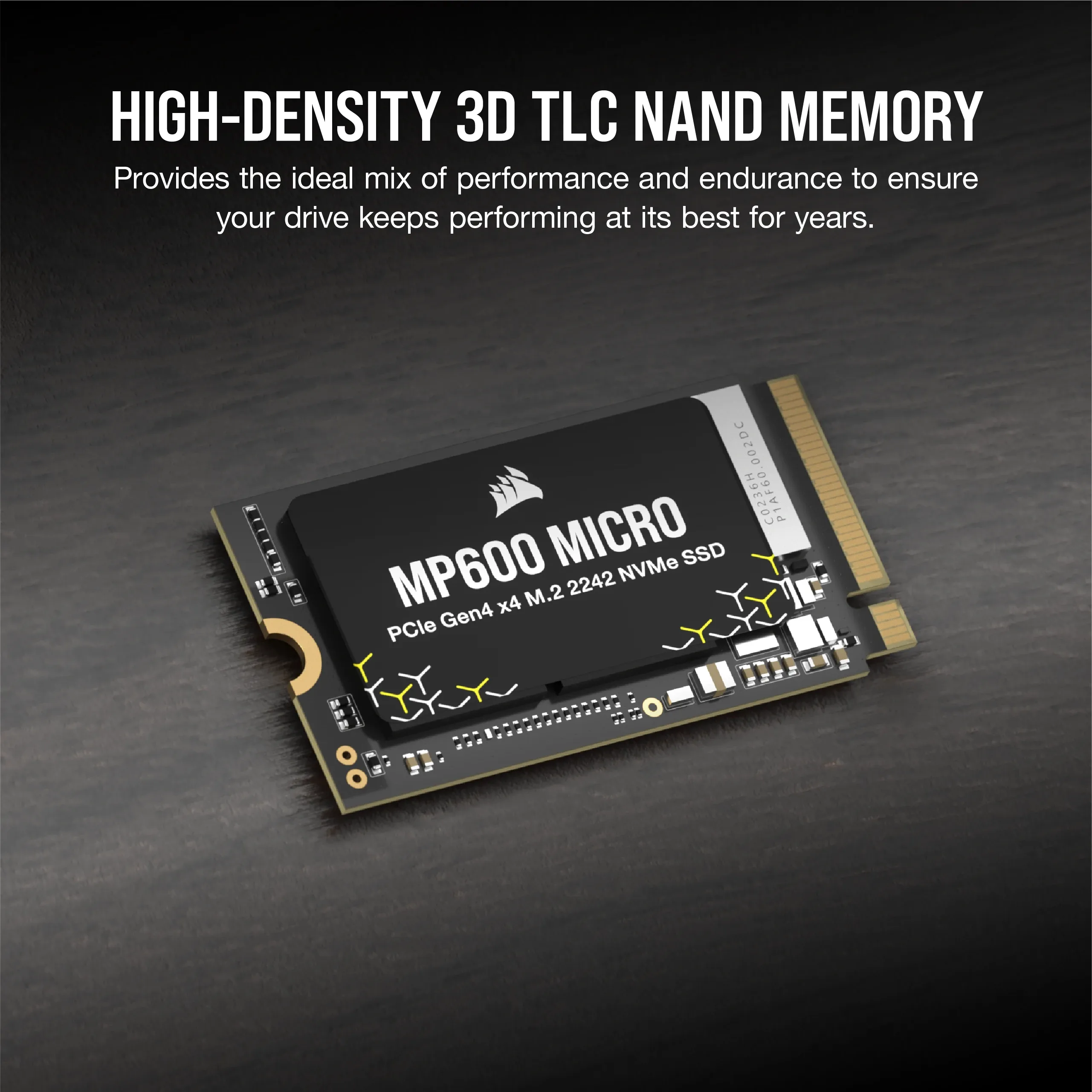 Corsair MP600 MICRO 2TB, PCIe 4.0, M.2 - SSD