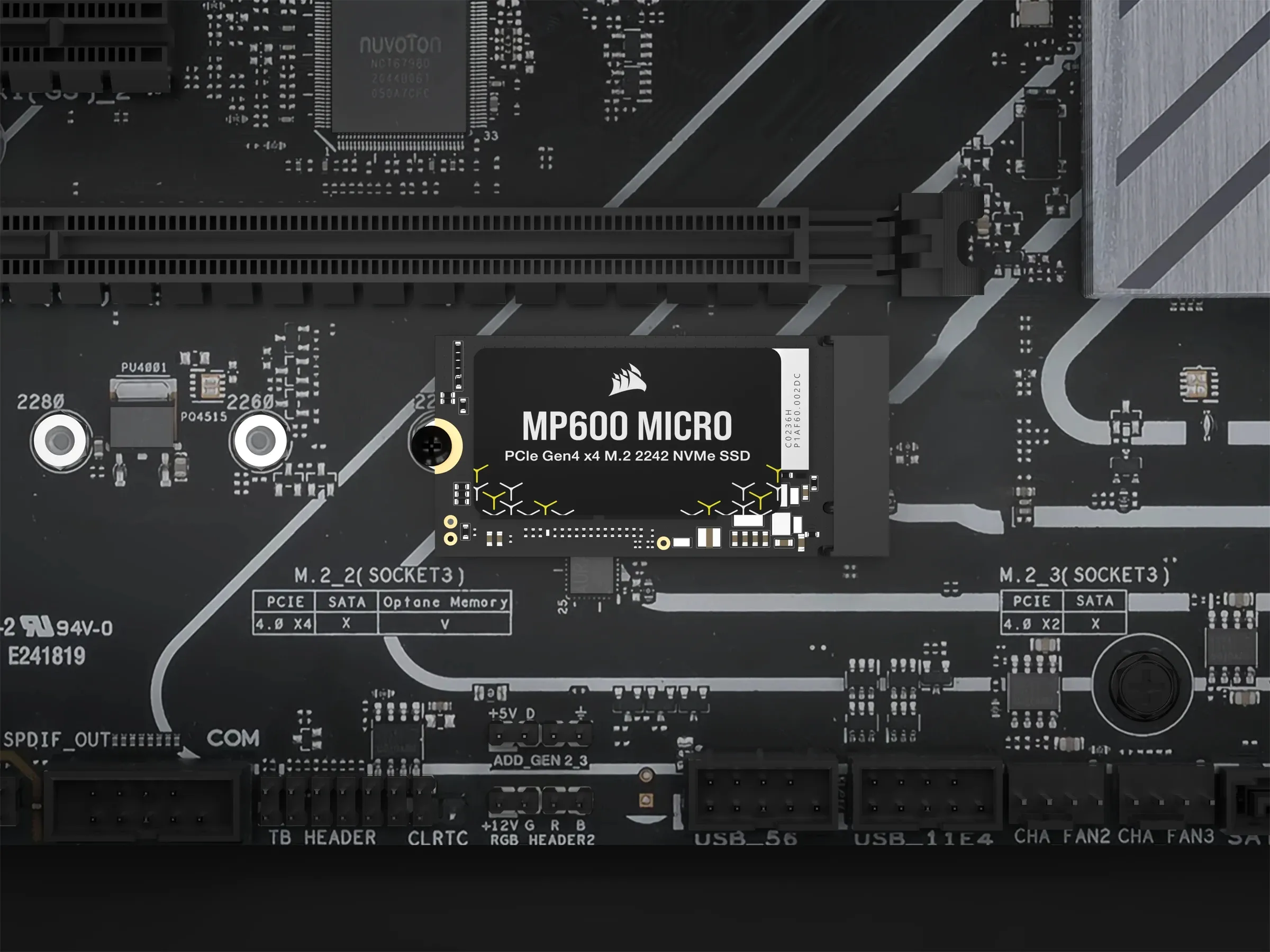Corsair MP600 MICRO 2TB, PCIe 4.0, M.2 - SSD