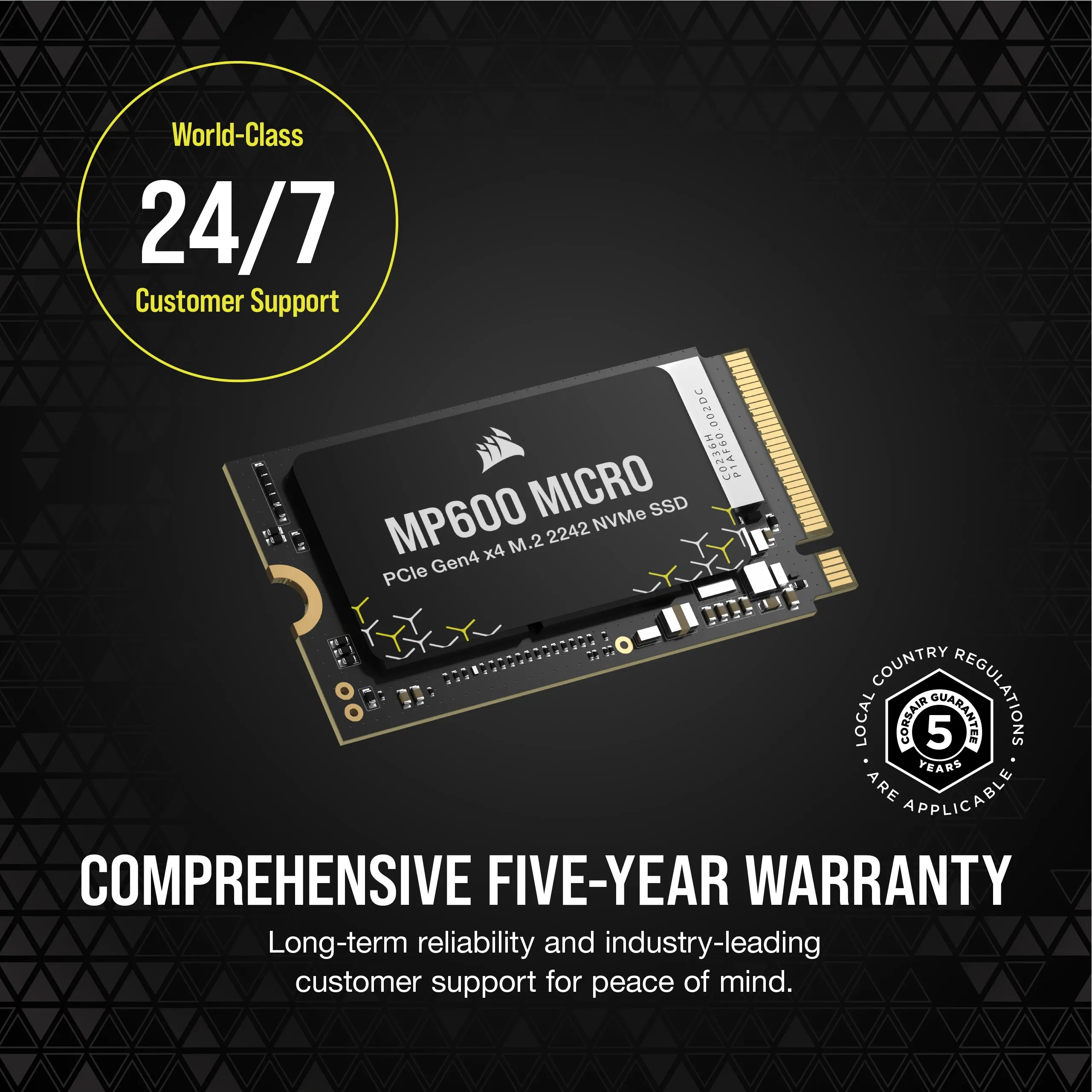 Corsair MP600 MICRO 2TB, PCIe 4.0, M.2 - SSD