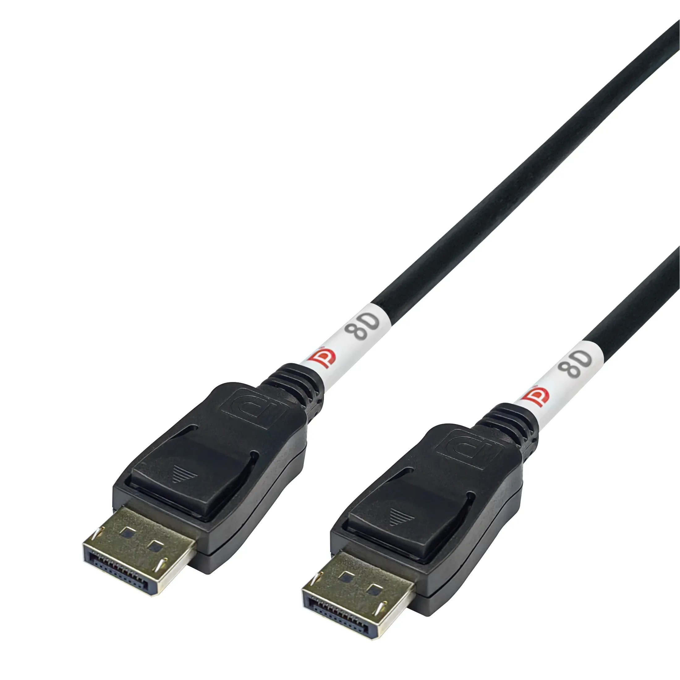 Deltaco  DisplayPort &ndash; DisplayPort 2,1 -kaapeli, 1 m, Musta