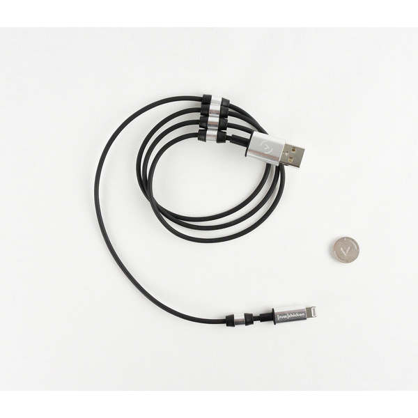 Fuse Chicken Rivet USB-A to Lightning cable, 1 m, Black