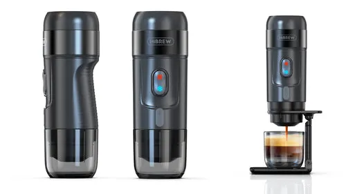 HIBREW H4A b&auml;rbar espressomaskin, svart