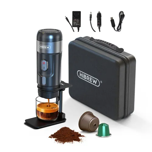 HIBREW H4A b&auml;rbar espressomaskin, svart