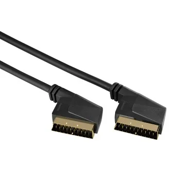 Hama  SCART (21-pin) – SCART (21-pin) - adapter, Svart