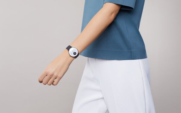 Withings Steel HR 36mm -&auml;lykello, Valkoinen