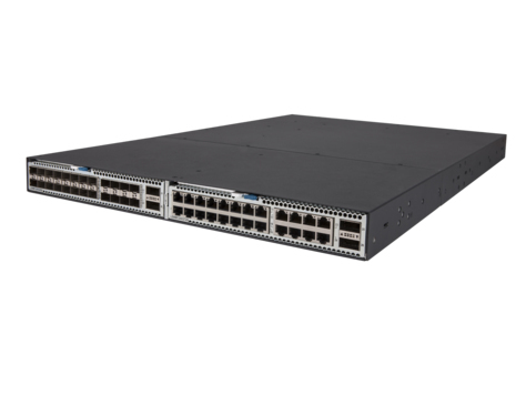 HP Networking  Flex Fabric  5930-2Slot+2QSFP+ top-of-rack (ToR) data center switch, 2 open module slots and 2 QSFP+ 40GbE ports and 2 empty power supply slots a