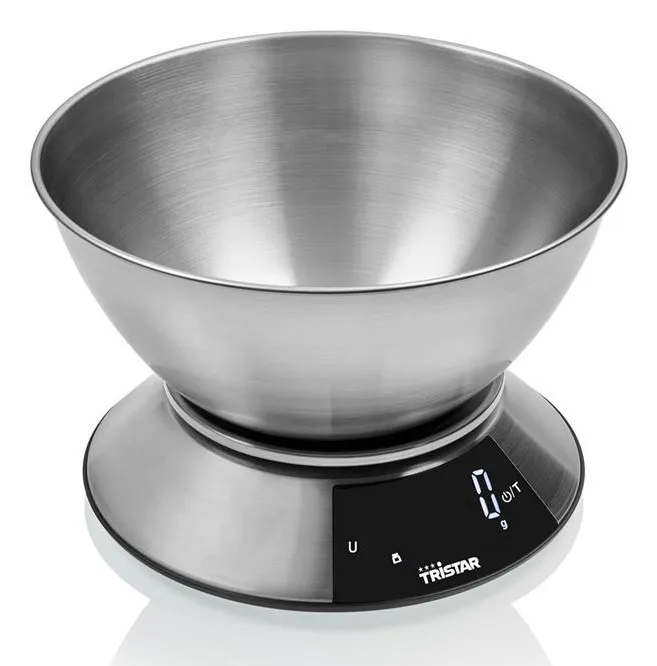 Tristar Digital Kitchen Scale with 2 L Stainless Steel Bowl 5 kg (KW-2453)