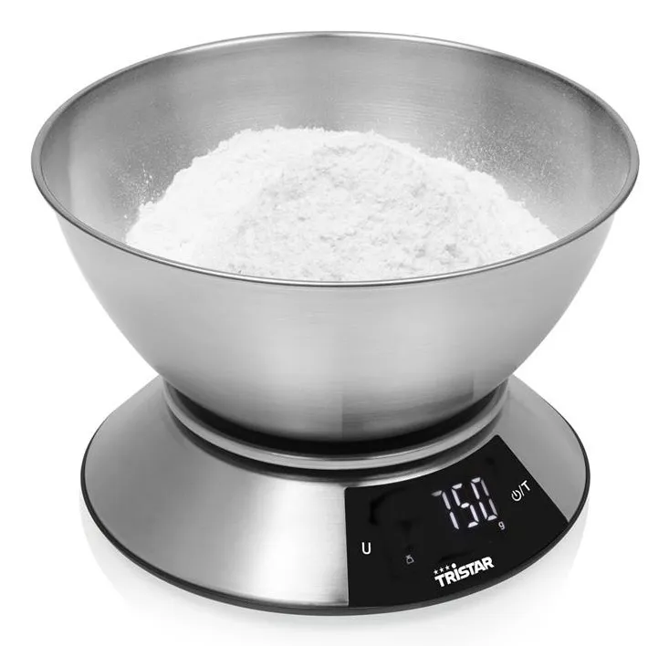 Tristar Digital Kitchen Scale with 2 L Stainless Steel Bowl 5 kg (KW-2453)