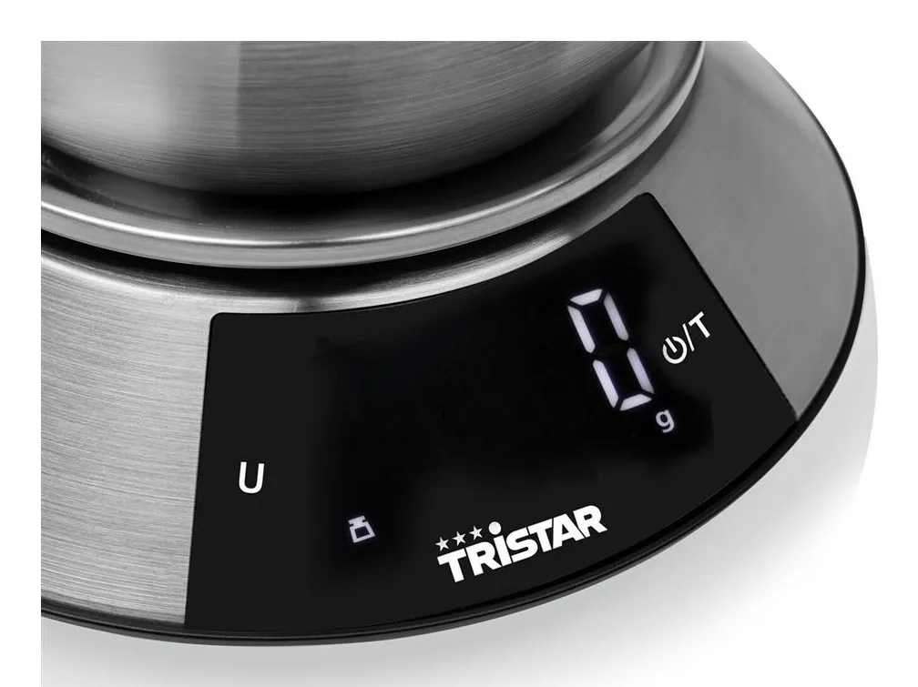 Tristar Digital Kitchen Scale with 2 L Stainless Steel Bowl 5 kg (KW-2453)