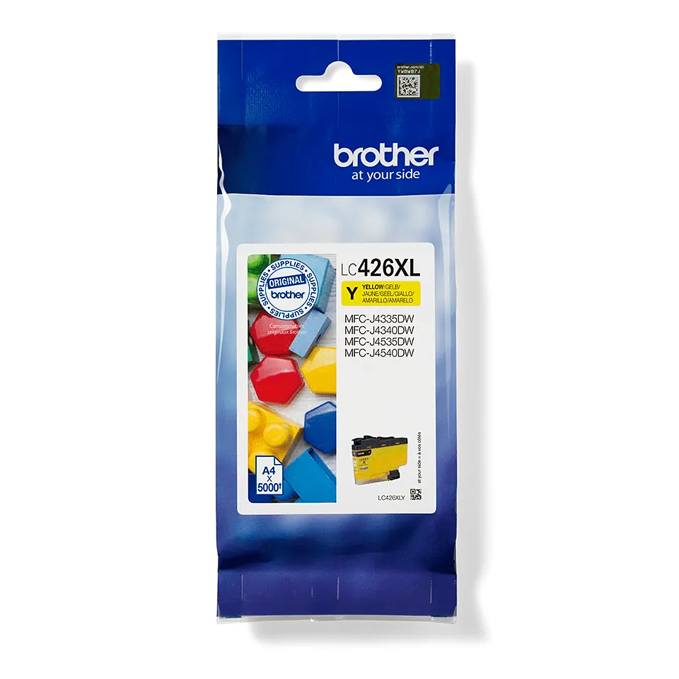 Brother LC426XLY High Yield ink cartridge, Yellow