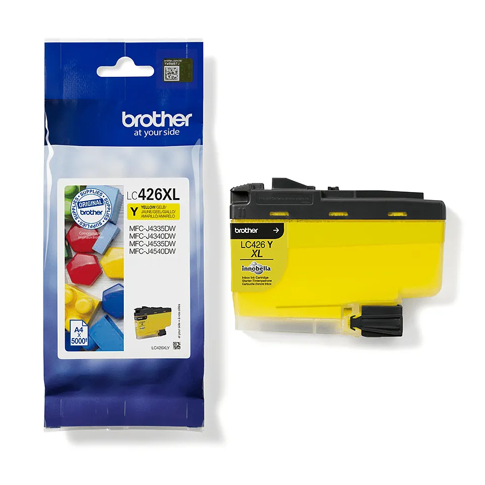 Brother LC426XLY High Yield ink cartridge, Yellow