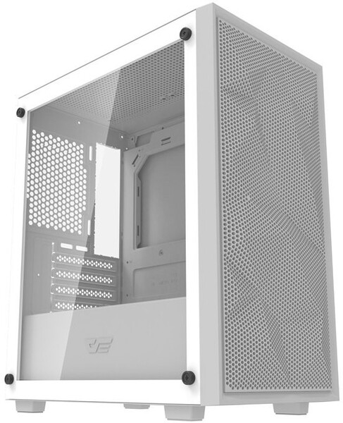 DARKFLASH M305 Mini-Tower Case with window, White