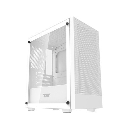 DARKFLASH M305 Mini-Tower Case with window, White