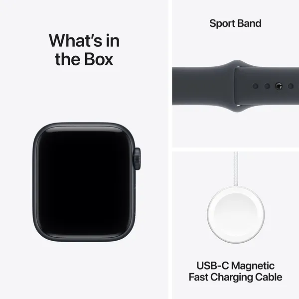 Apple Watch SE 3 (GPS) 40 mm keskiy&ouml; alumiinikuori ja urheiluranneke, S/M