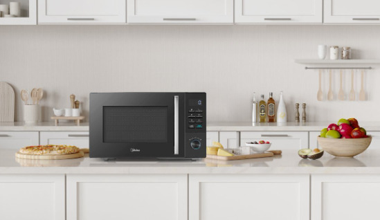Midea MMO-AM25VB(BK) Microwave Oven, 25 Liters, 900 Watts, Black