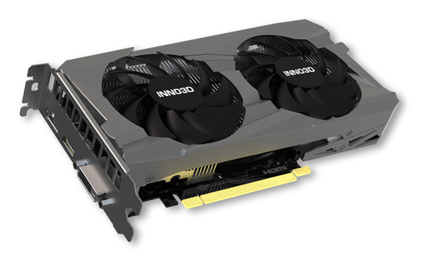 INNO3D GeForce RTX 3050 TWIN X2, graphics card (Lite Hash Rate, 1x DisplayPort, 1x HDMI 2.1)