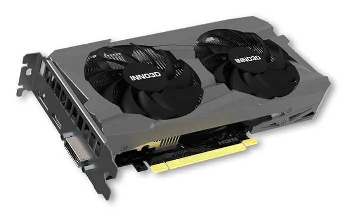 INNO3D GeForce RTX 3050 TWIN X2, graphics card (Lite Hash Rate, 1x DisplayPort, 1x HDMI 2.1)