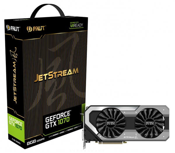 Palit GeForce GTX 1070 8GB -n&auml;yt&ouml;nohjain