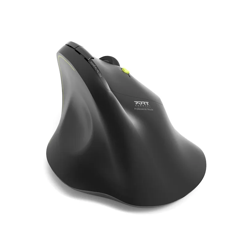 PORT Designs PD-910200 tr&aring;dl&ouml;s ergonomisk mus, svart